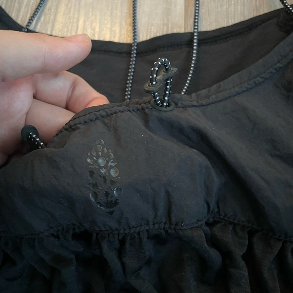 Free People Movement Catch My Drift Black Tank size Small - Picture 7 of 8